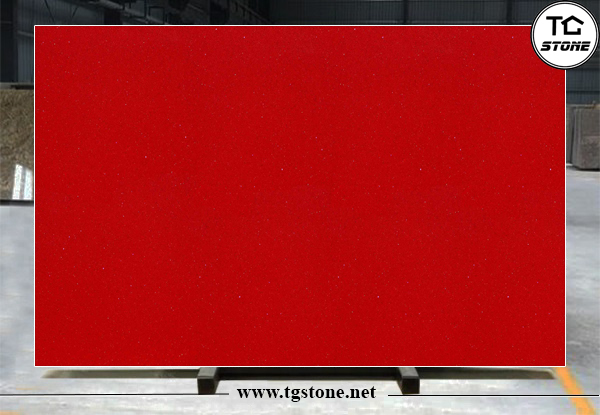 Đá Nhân Tạo Thạch Anh Quartz Stone BC186 SPARKLING RED