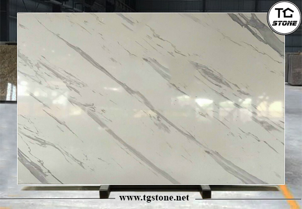 Đá Nhân Tạo Cẩm Thạch Marble Trắng Vân Mây MT2A